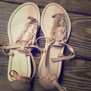 Express ruffle sandals